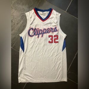 Clippers Basketball Jersey White Youth XL w/slight stain. Blake Griffin/#32